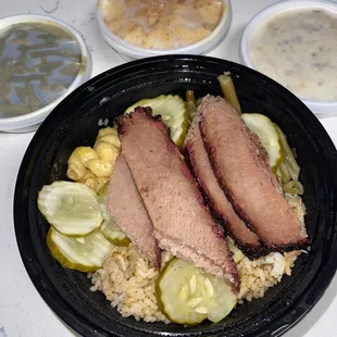 My Beef Brisket Bowl w/ additional sides for lunch tmrw!
