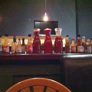 A do it your self bloody mary bar!