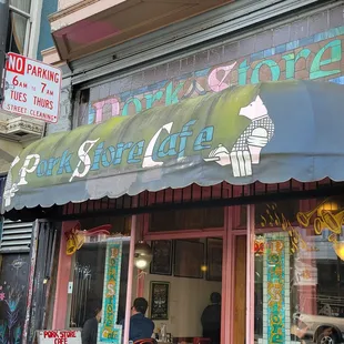 Front of cafe
