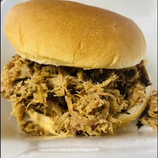 Big Pulled pork sandwich $6