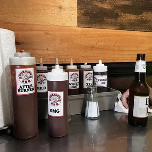 Bbq sauce choices