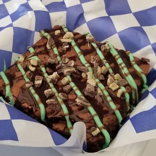 Grasshopper brownie
