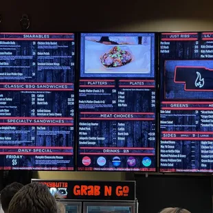 Walk up and order. Menuboard.