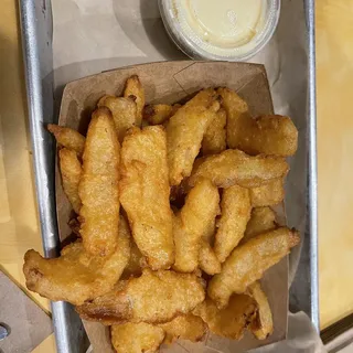 Onion Petals w/ cheese sauce