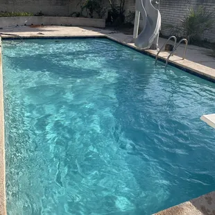 Sanitized / balanced pool water (after)