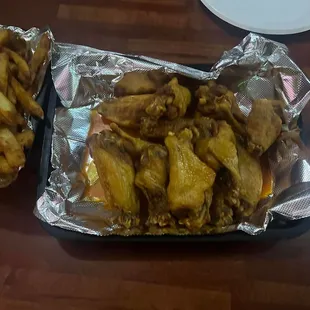 Double fried wings