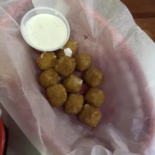 Pepperjack cheese balls, was definitely expecting more than this for $9