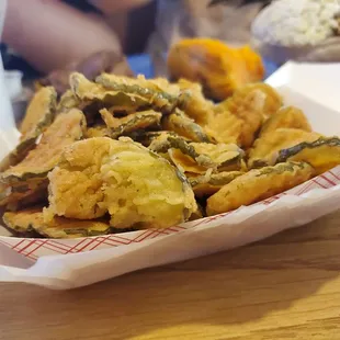 a basket of fried food