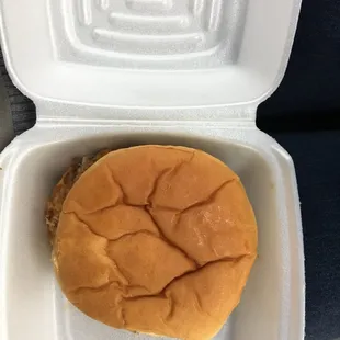 Just an average grocery store bun.