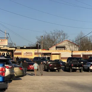 Outside view from the parking lot