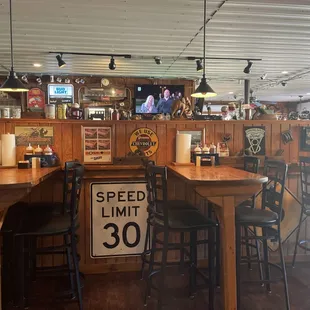 Bar and part of the dining area