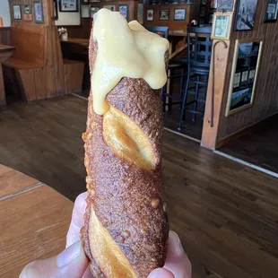 Pretzel with beer cheese- order this!