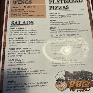 Updated menu