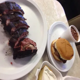 Sliced Beef Brisket Sandwich