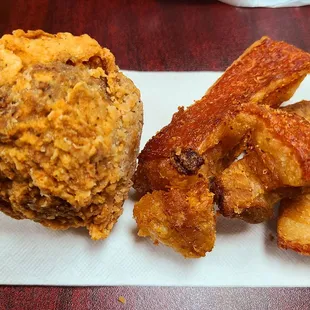 Bourdain and Pork Cracklins