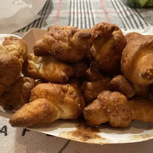 Over over over cooked knots.  Hard and not edible.