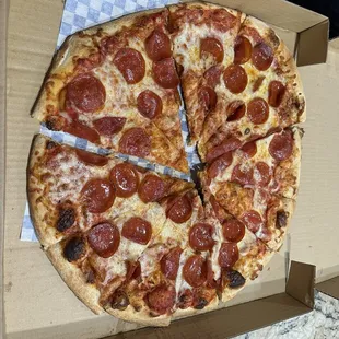 Pepperoni pizza