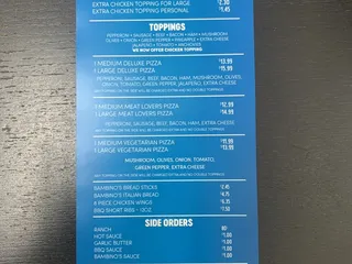 Little Bambinos Pizza