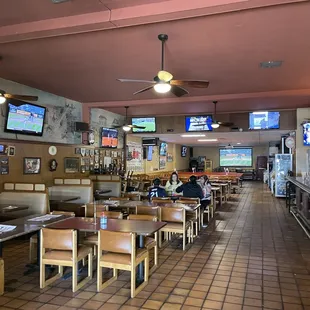 Inside dining area