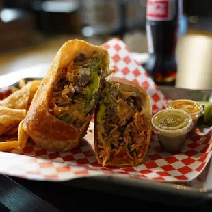 Super Burrito with Carne Asada