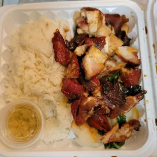 Sloppy horrible rice plate for $18!?!?!?!?