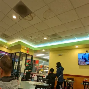 Rear by the butcher area