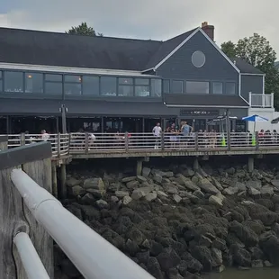 Restaurant's location on the pier