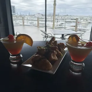 Fried cauliflower sesame and our mocktails!