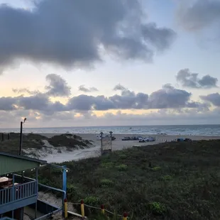 View from restaurant. Beach access just steps away.