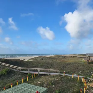 Beach view from observation deck.