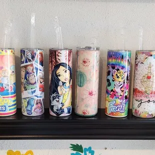 a variety of toothbrushes