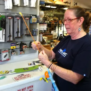 Sherri is the BOMB! So helpful &amp; friendly! Totally kitted us out with fishing gear!