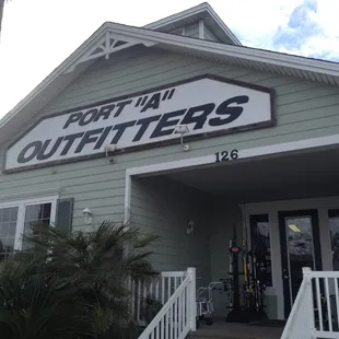 Front of store.