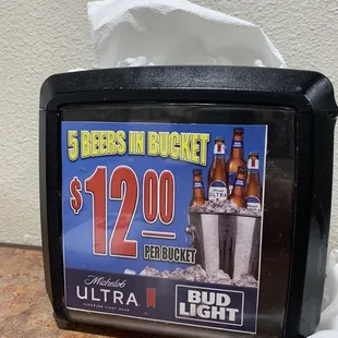 12$ Beer bucket