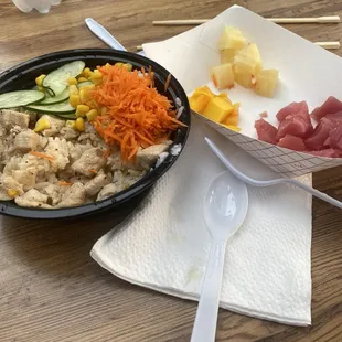 Poke bowl &amp; sides!