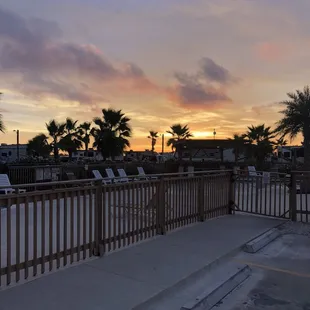 The sunsets