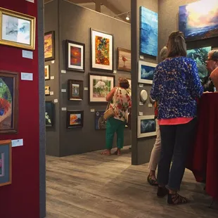 Taken during a First Friday exhibition opening (the first Friday of each month, to celebrate the opening of a new temporary exhibit).