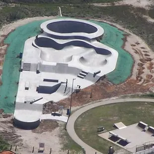 Arial photo of Skate Park.