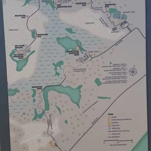 Map of the entire Nature Preserve for the city of Port Aransas.