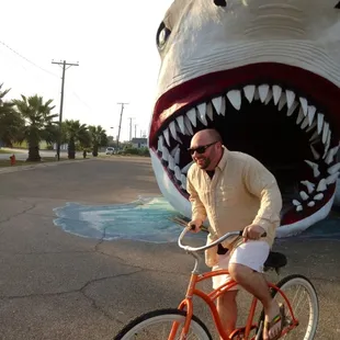 Bike riding..