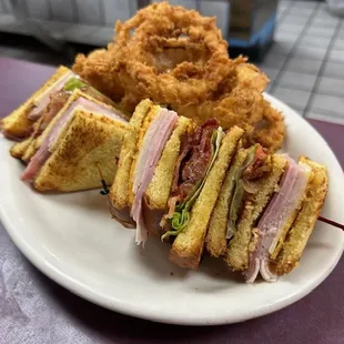 Club and fresh made rings.