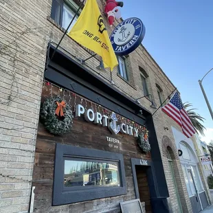 Front of the bar