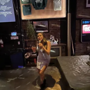 Karaoke on Monday nights 10pm!  Had a blast!