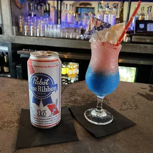 $3 Pabst and Bomb Pop Boozy Slushy