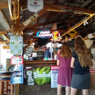 Bar area, ordering counter