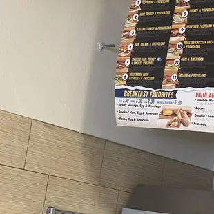 menu....