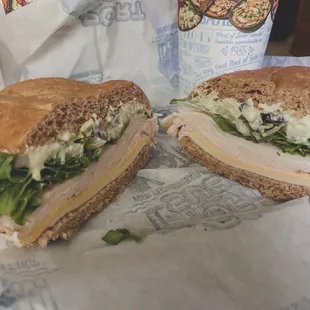 #10 on wheat, extra mayo/ mustard mix &amp; double cheese