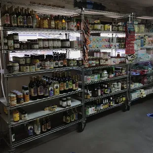 shelves of goods