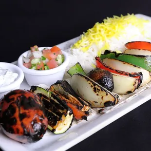 Veggie Kabob Plate