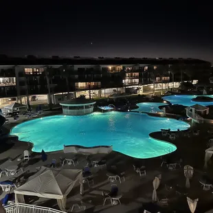 Pool view from front door